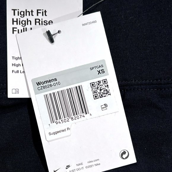 Women's Nike Sportswear Essential Black High-Waisted Leggings (XS) NWT - Picture 10 of 10